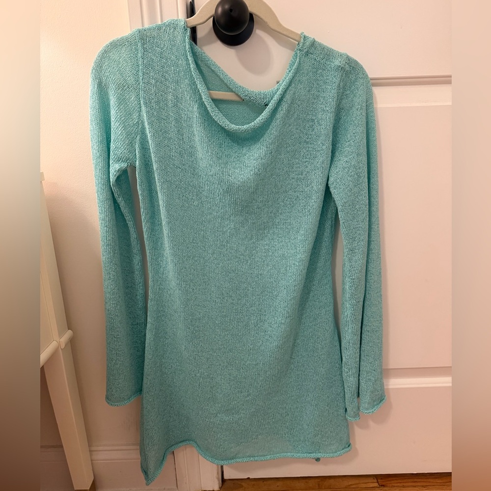 Aralina Women's Aqua Knit Coverup Dress
